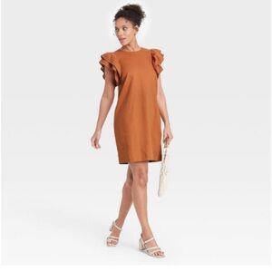 A New Day Ruffle Sleeve Dress - M
